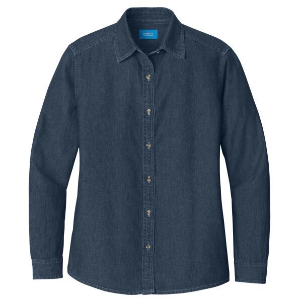 Women's Long Sleeve Value Denim Shirt Thumbnail