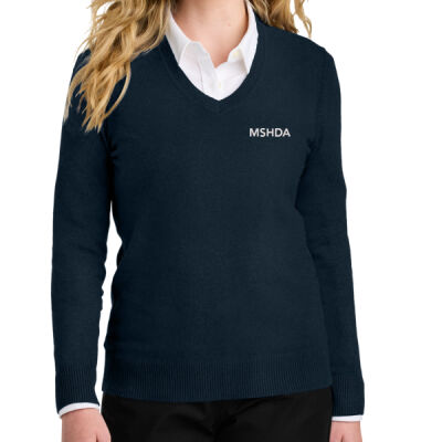 LSW2850 - Women's Easy Care V Neck Sweater Thumbnail